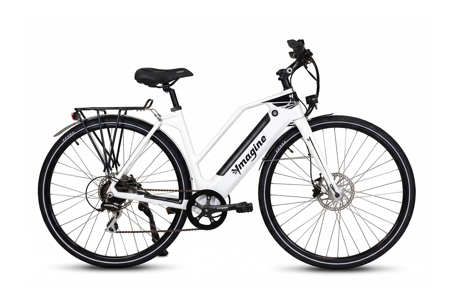 Ymagine bike vadrouilleur blanc cote