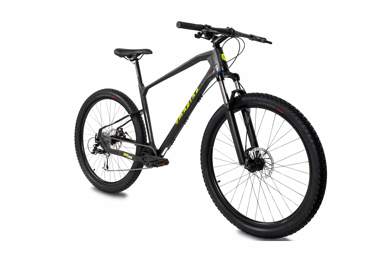 VTT Ymagine Le Baroudeur BRD 100 carbone, vue trois quarts avant